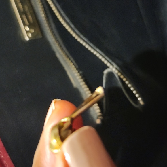 Valentino Burgundy Embossed Tote - Picture 11 of 11